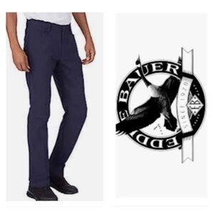 Eddie Bauer Travex 3 Pocket Pants Size 36 x 34 Long Tall Stretch Zip Pocket Blue